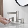 Kibi Circular 8 Bathroom Sink Widespread Faucet with Drain Assembly KBF1025BN